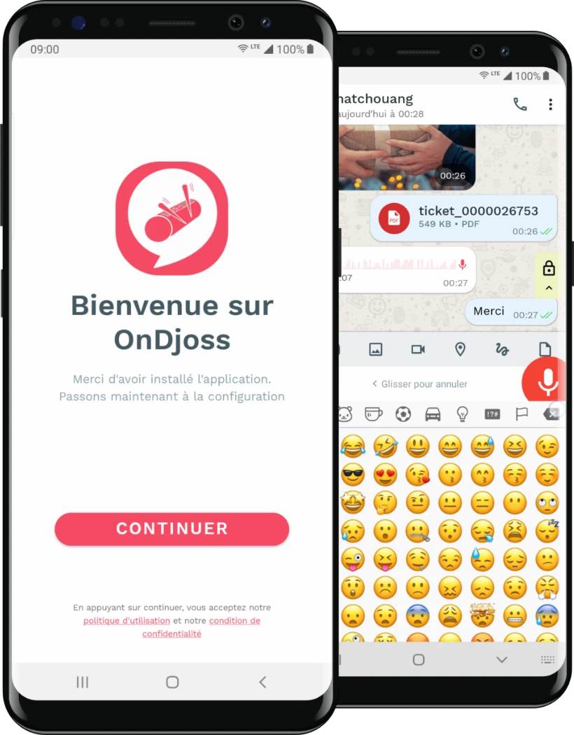 OnDjoss app screen
